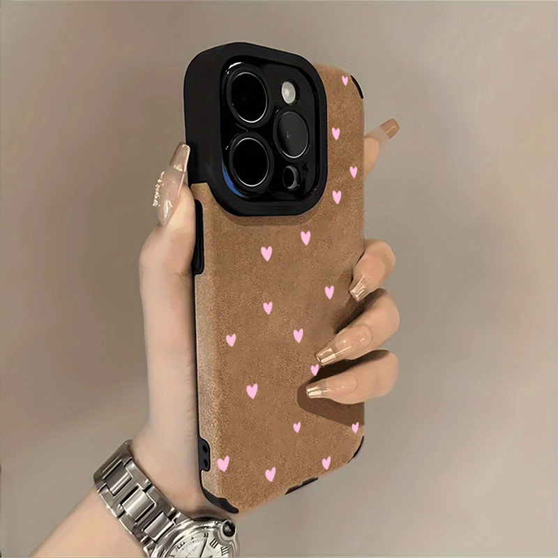 Moda rosa coração padrão caso - Xo Phone Accessories avaliação e preço