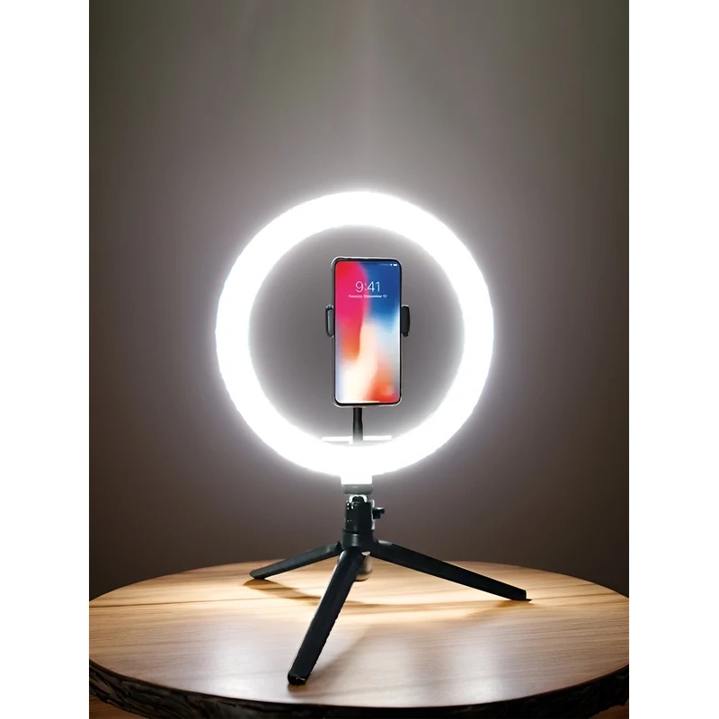 Ring Light Desiontal de 26cm c - Selfie Stick Tripod avaliação e preço