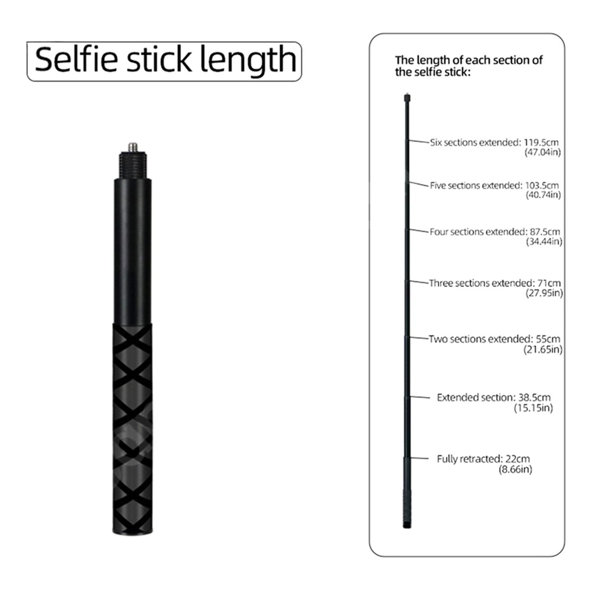 Selfie Stick Tripod - Suporte de Tripé de Mesa com