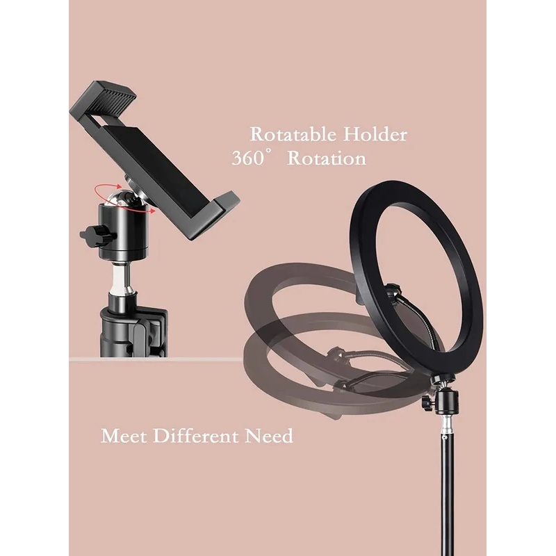 Ring Light Desiontal de 26cm c - Selfie Stick Tripod avaliação e preço