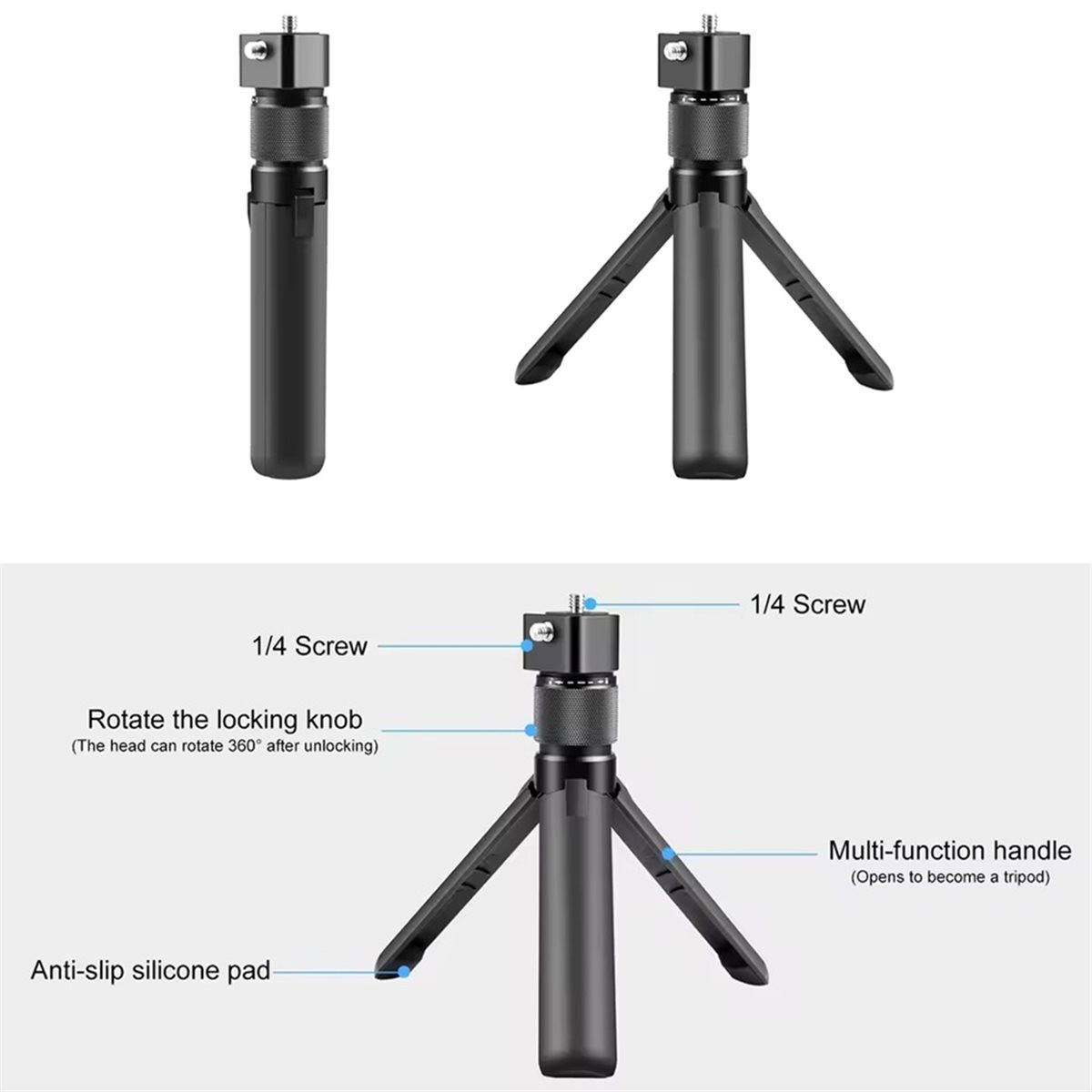 Suporte de Tripé de Mesa com C - Selfie Stick Tripod avaliação e preço