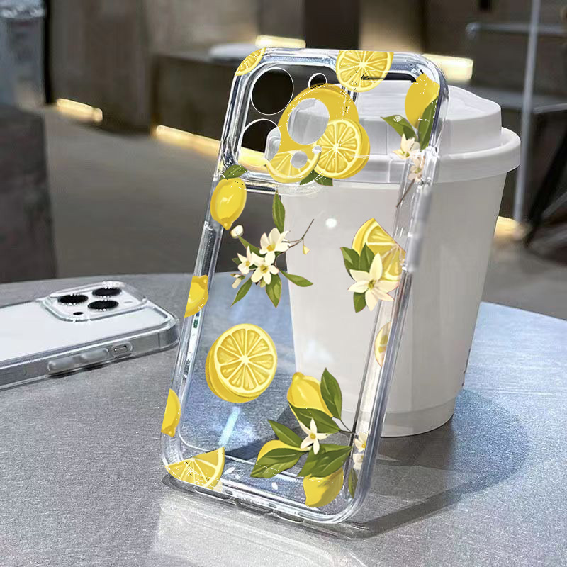 Verão fruta limão flor clara c - Phone Case Clear avaliação e preço