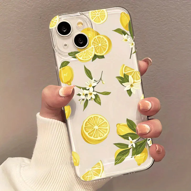 Verão fruta limão flor clara c - Phone Case Clear avaliação e preço
