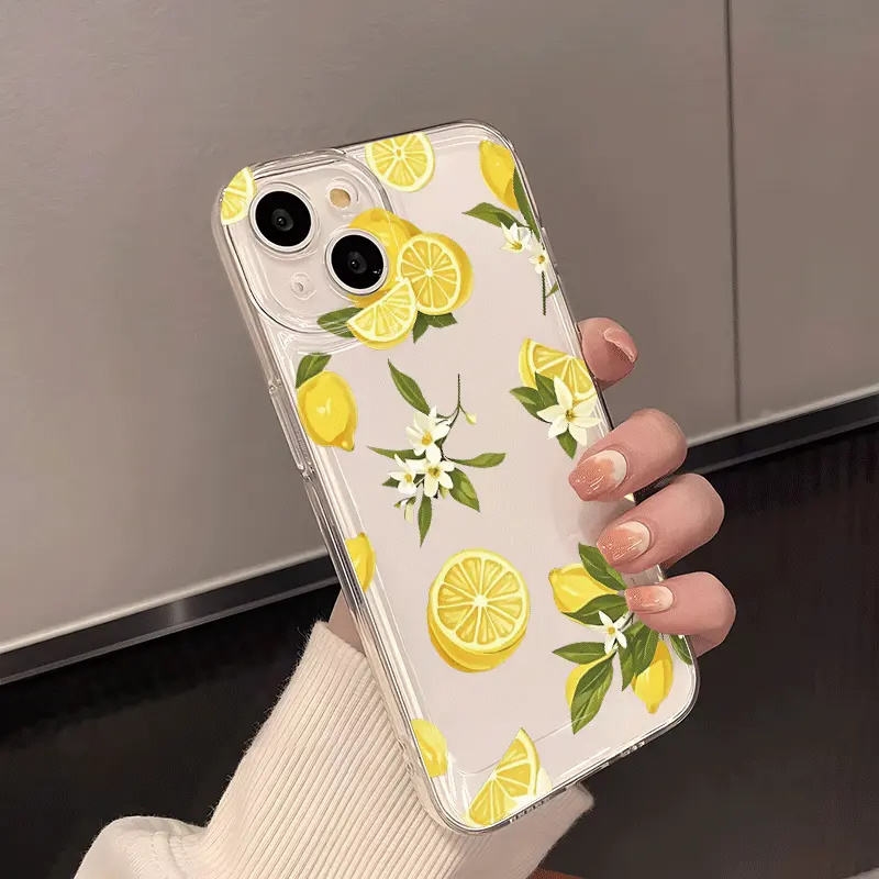 Verão fruta limão flor clara c - Phone Case Clear avaliação e preço