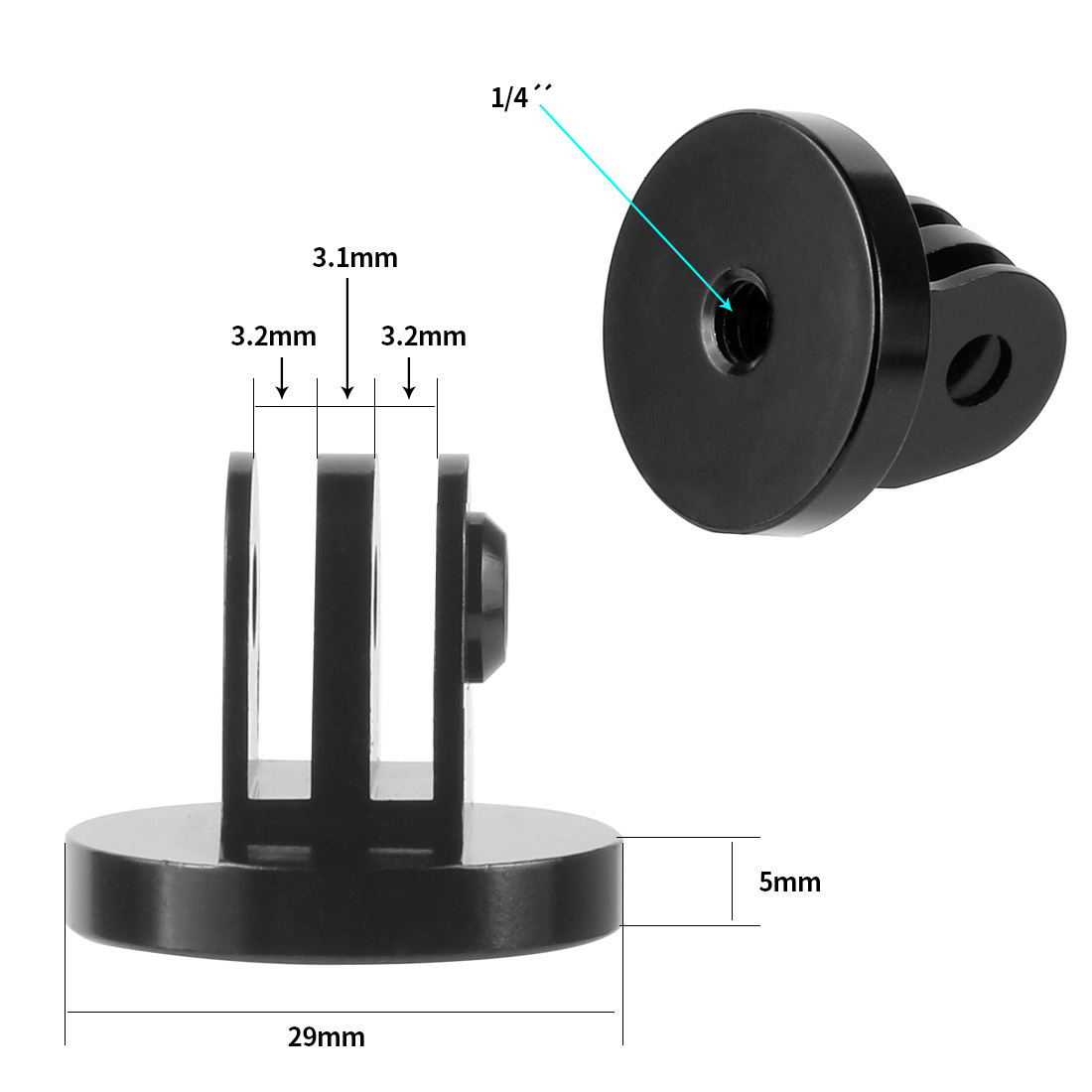 Para gopro tripé adaptador de  - Selfie Stick Tripod avaliação e preço